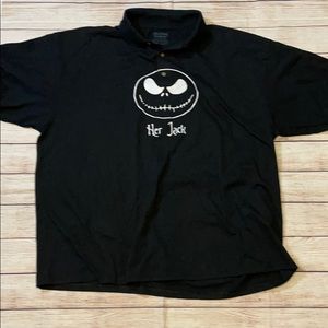 Men’s “Her Jack” polo size XXL Jack Skellington